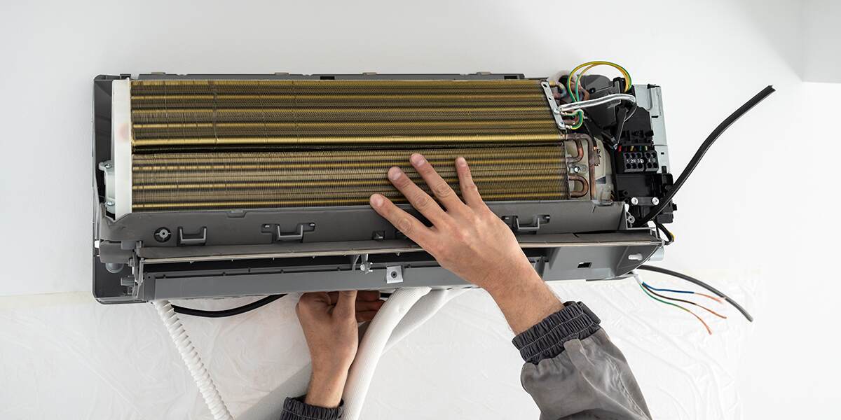 parts of an air conditioner unit